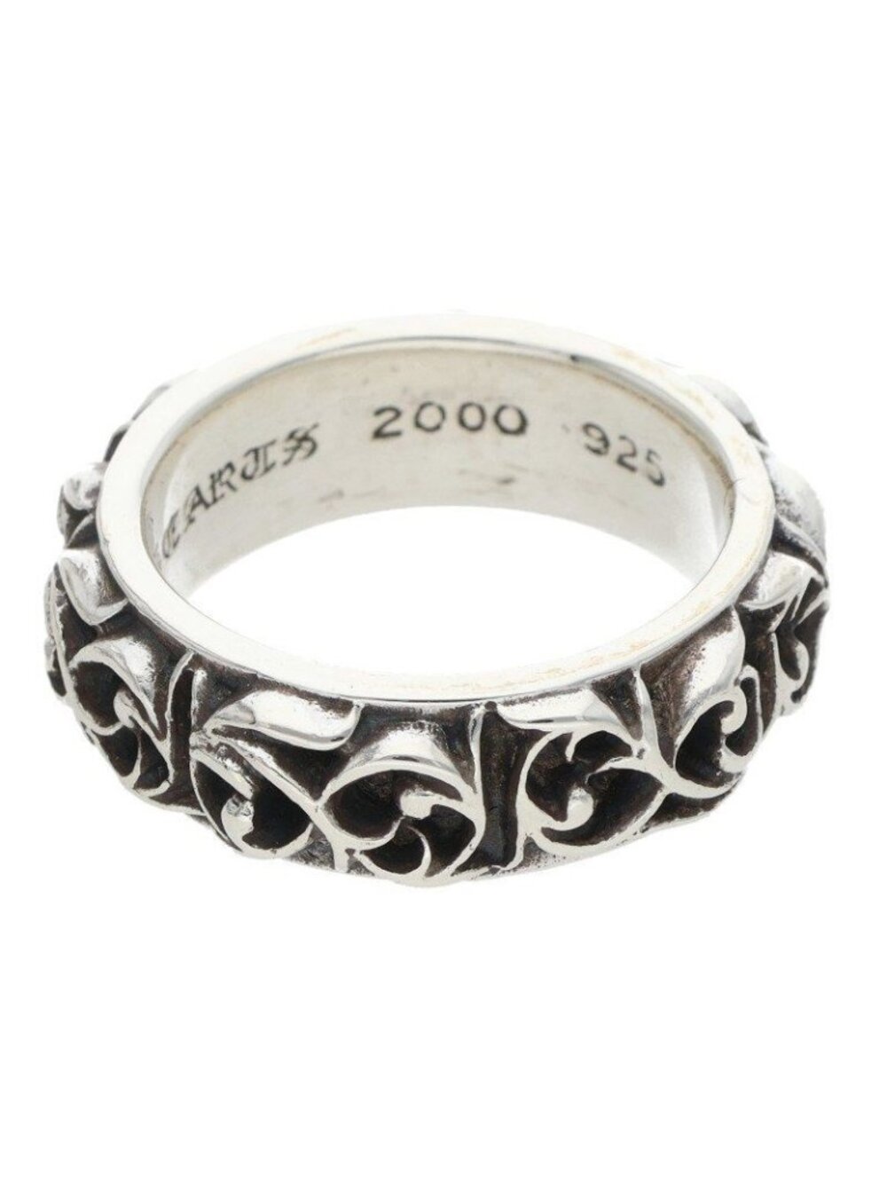 Chrome Hearts Etrnity Vine Band Eternity Silver Ring - Gem